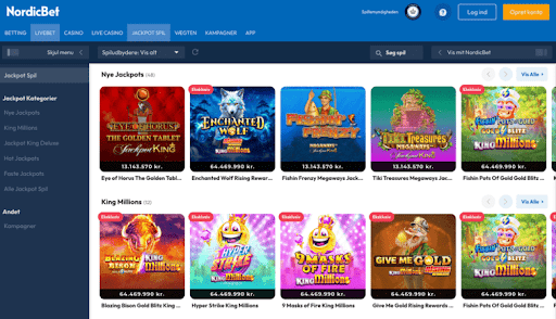 NordicBet jackpot slots