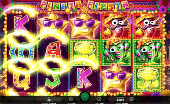 screenshot della slot machine a tema carnevale Pinata Fiesta