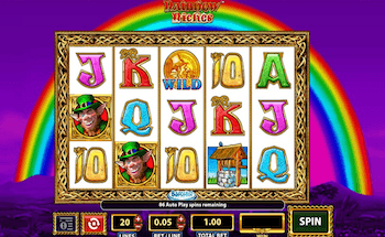 Screenshot della slot machine online a tema irlandese Rainbow Riches
