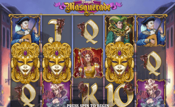 Screenshot della slot a tema carnevale Royal Masquerade