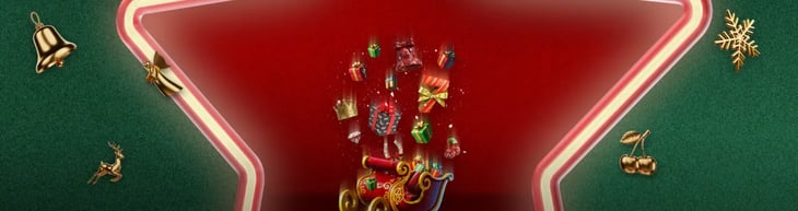 Santas Sleigh promotie Craciun 32 rosu romania 2025