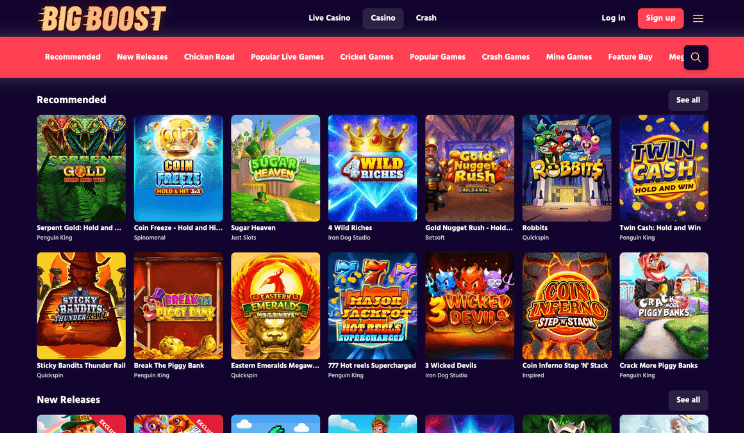 BigBoost English Official Game — Big Boost Casino Review for New Zealand Players